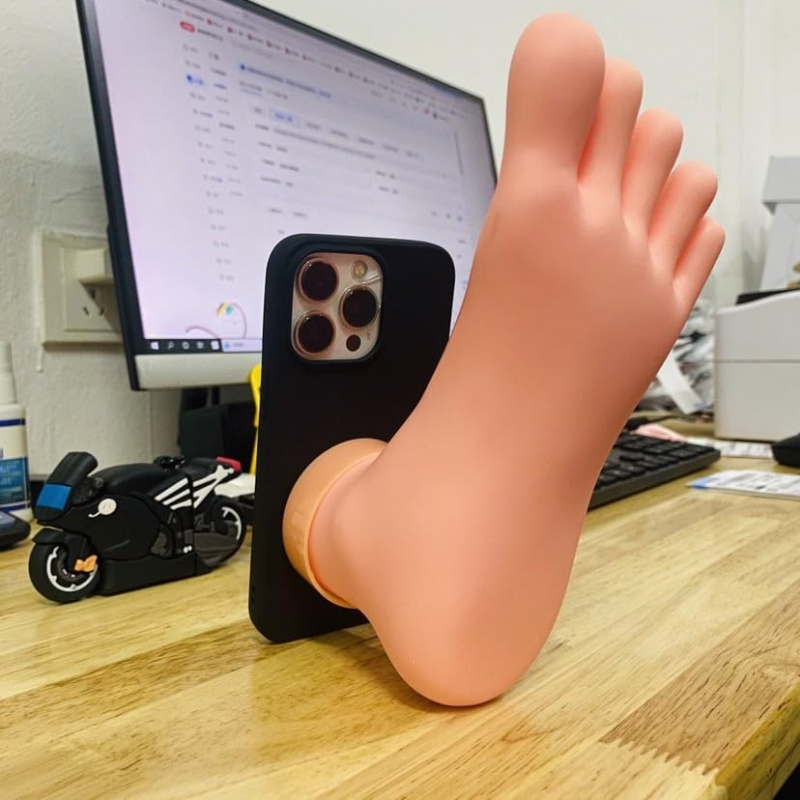 Phone Cases Ugly - 3D funny foot shaped phone case