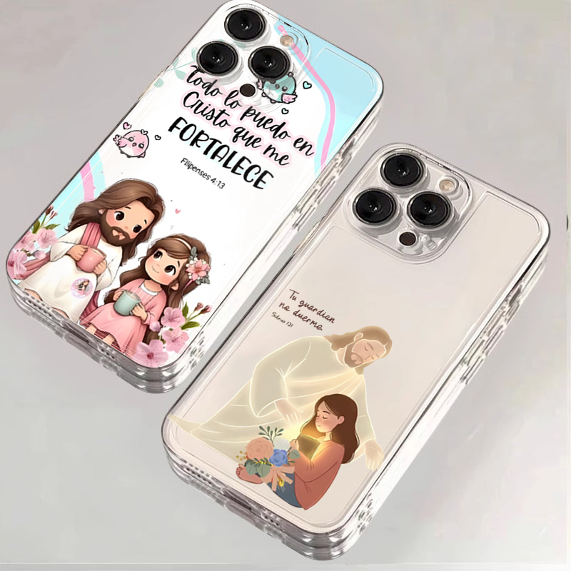 Phone Cases Jesus - Cartoon Jesus And Me Bible Verse