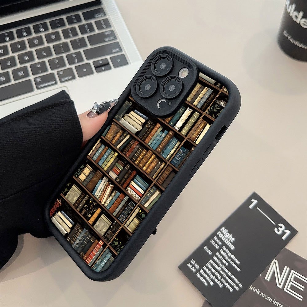 Phone Cases Store - Book Shelf Creative Pattern Phone Case