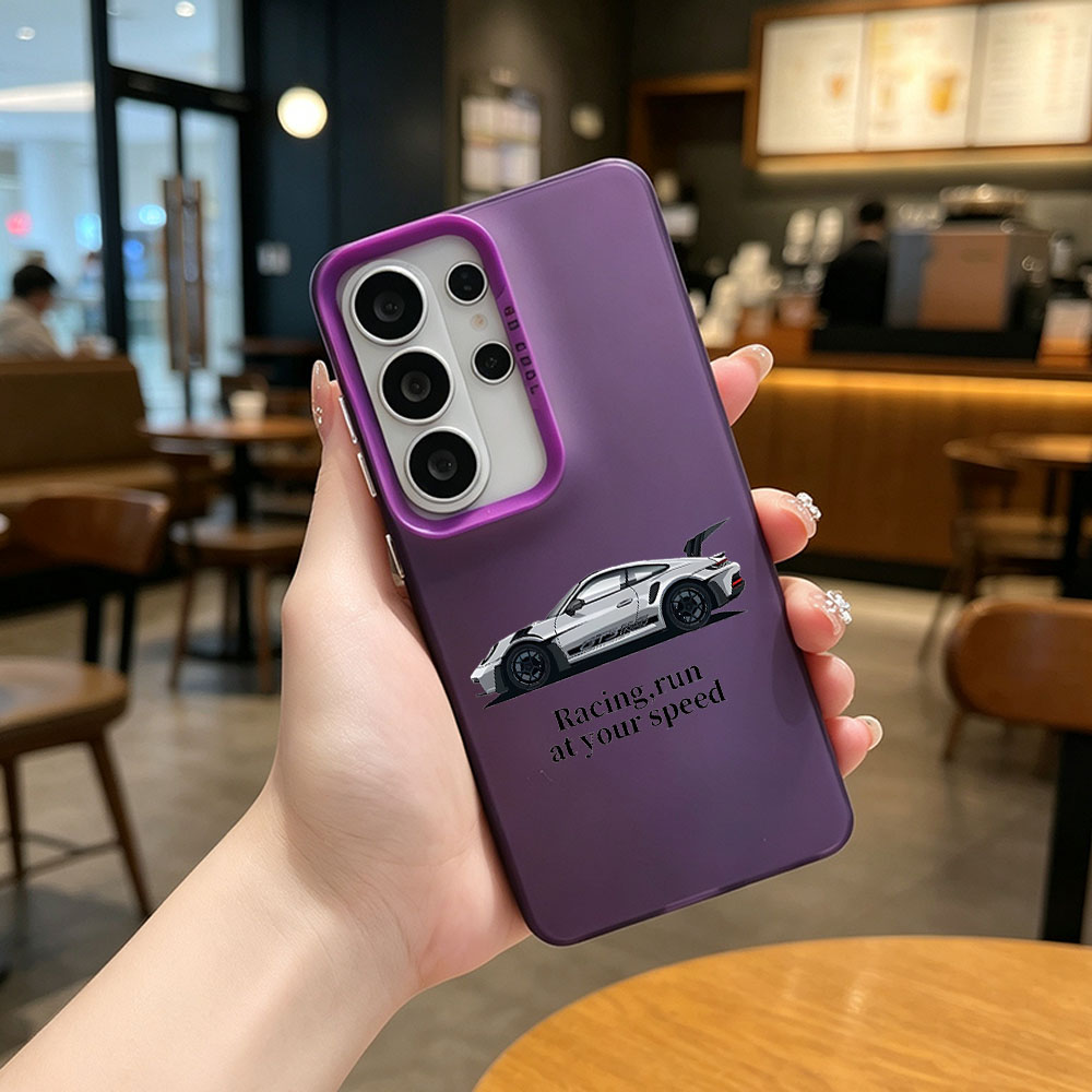 Phone Cases For Samsung S21 5G - Sport Car Shockproof Phone Case For