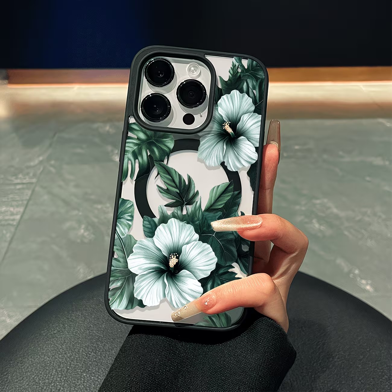 Phone Cases Bulk - Green Floral Print Phone Case For