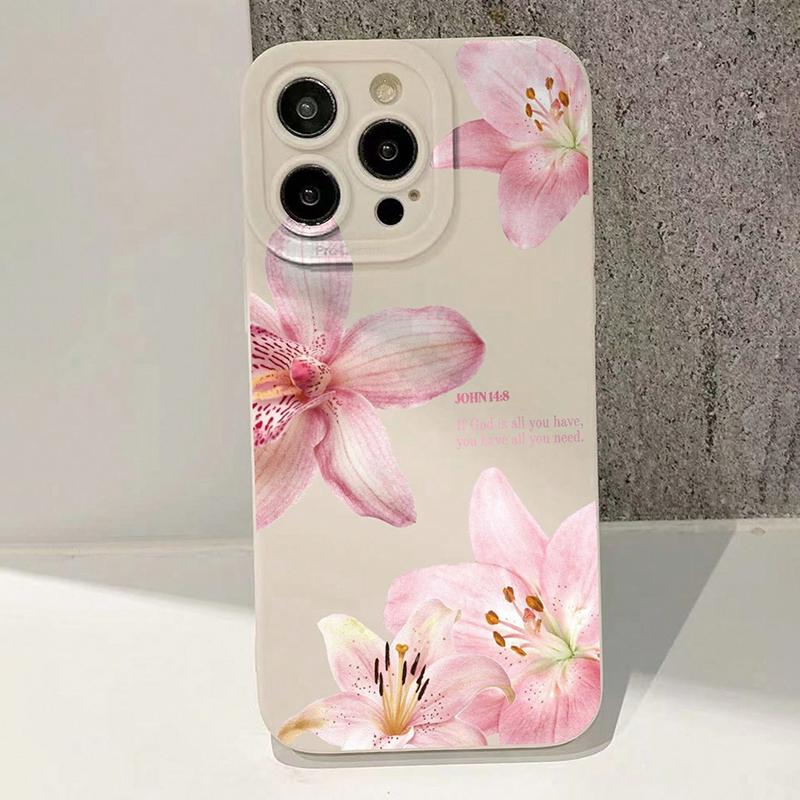 Blue Floral Painted Silicone I - Phone Cases Store review and price