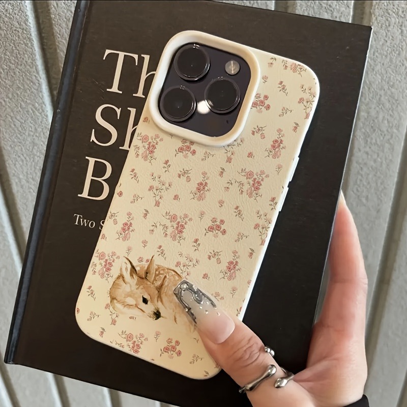 Cute Deer Full Floral Pattern  - Phone Cases Art review and price