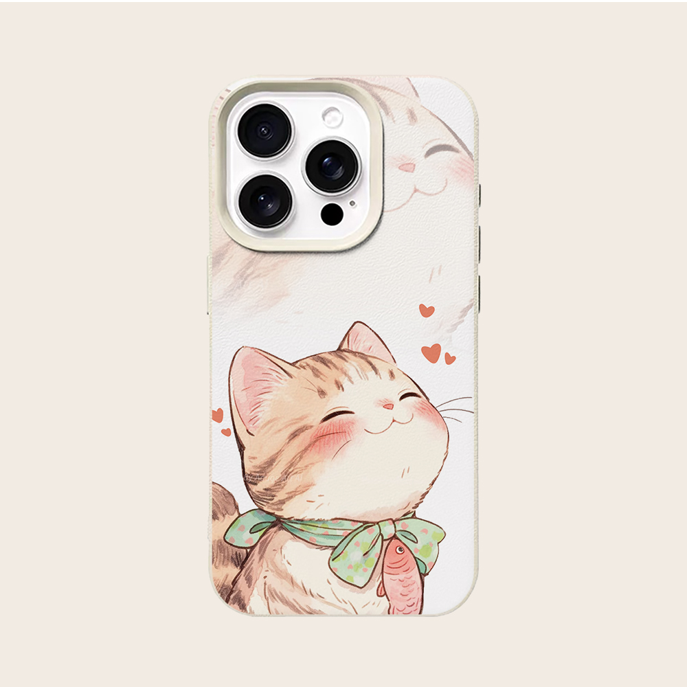 Orange Cat Fish Heart Phone Ca - Phone Cases Orange review and price