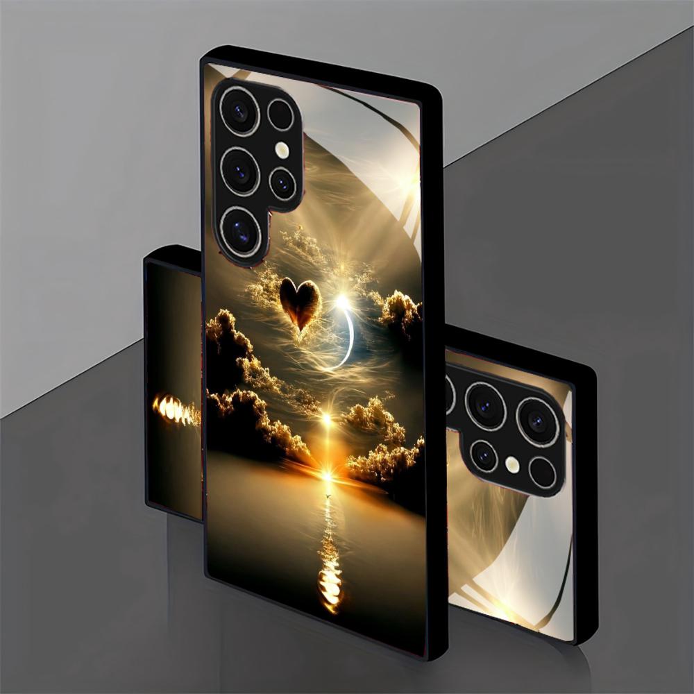 Sunset scenery glass Phone Cas - Phone Cases For Samsung S21 5G review and price