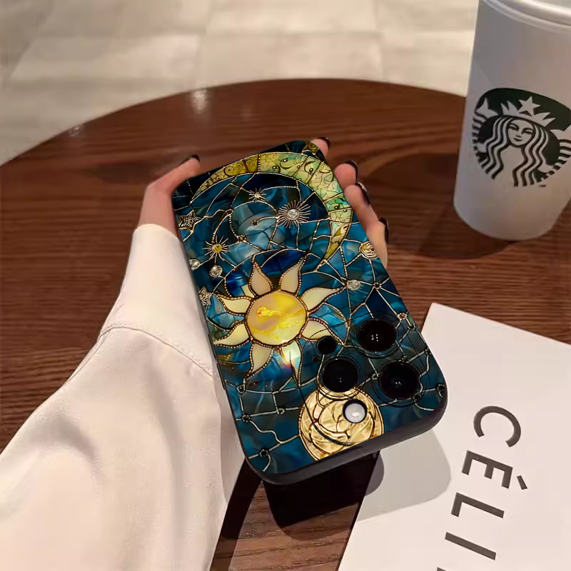 Aesthetic Sun Moon Print Phone - Phone Cases For Samsung S21 5G review and price