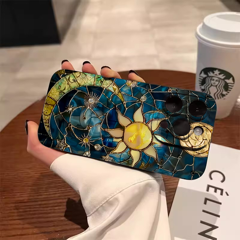 Aesthetic Sun Moon Print Phone - Phone Cases For Samsung S21 5G review and price