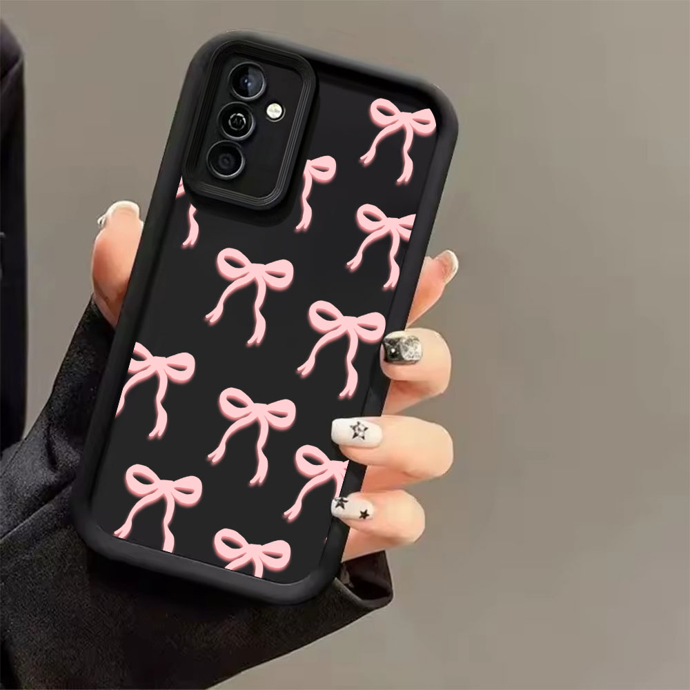 Pink Bow Print Soft TPU Phone  - Phone Cases For Samsung S21 5G review and price