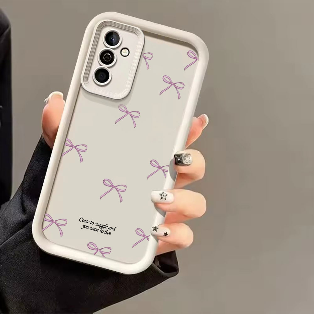 Pink Bow Print Soft TPU Phone  - Phone Cases For Samsung S21 5G review and price