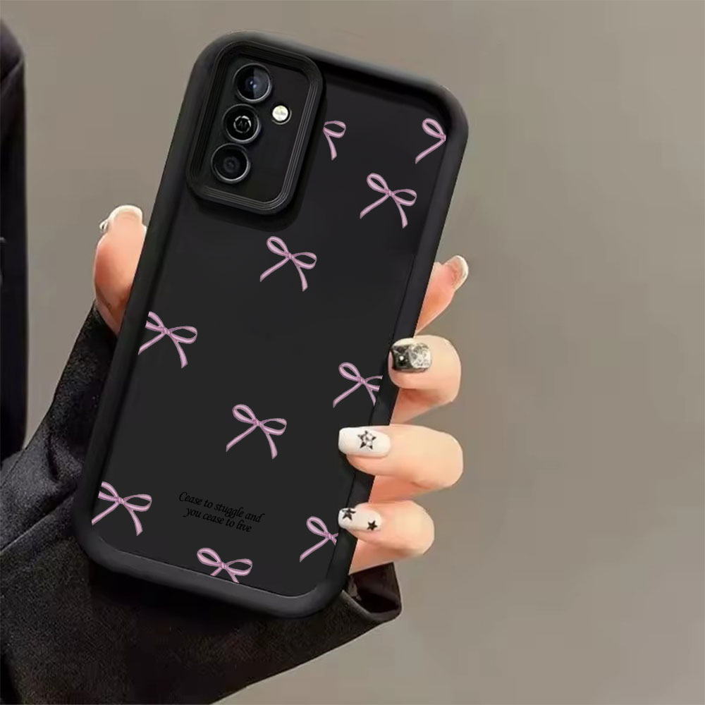 Pink Bow Print Soft TPU Phone  - Phone Cases For Samsung S21 5G review and price