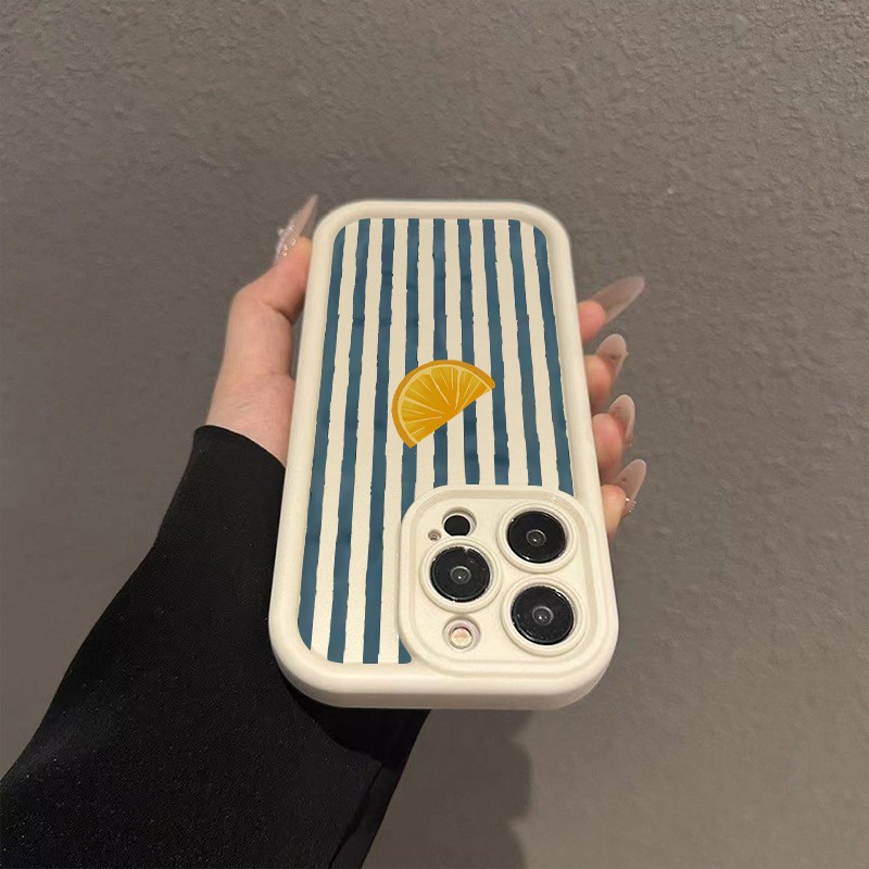 Striped Lemon Slice Pattern Ph - Phone Cases Store review and price
