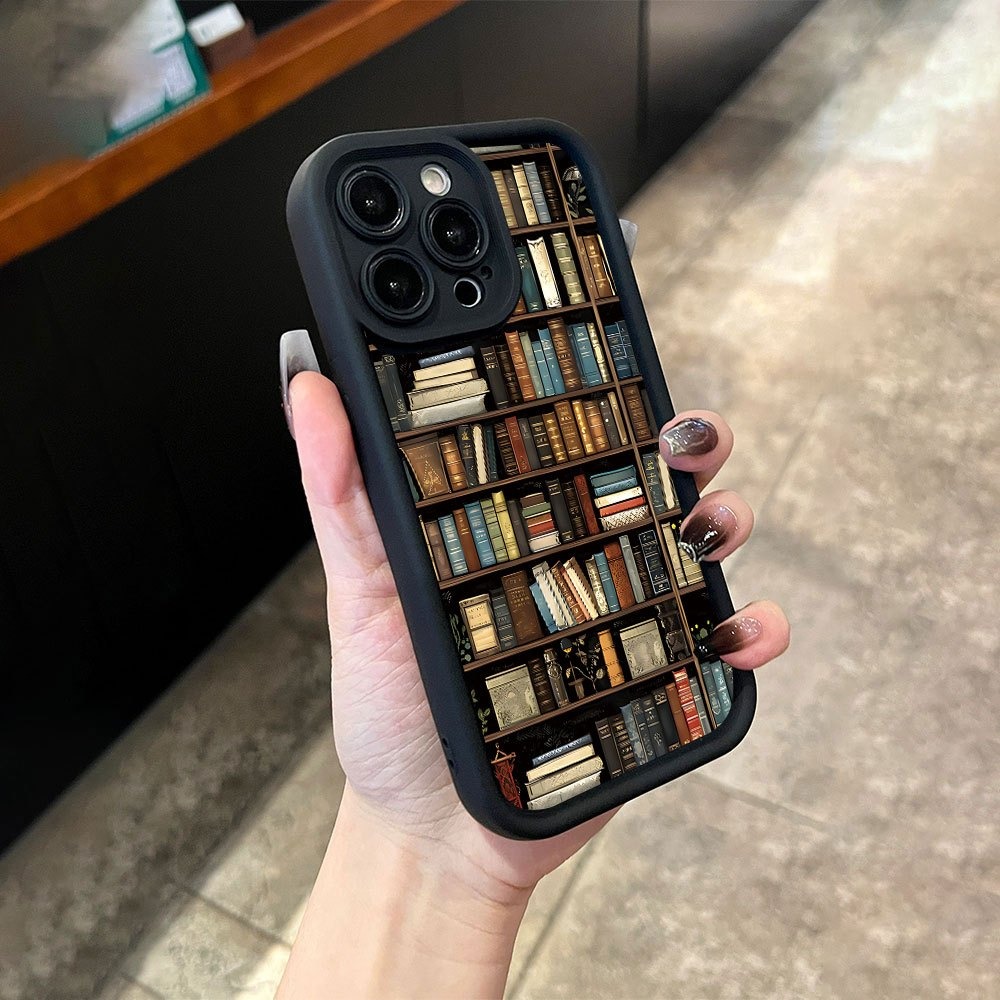 Book Shelf Creative Pattern Ph - Phone Cases Store review and price