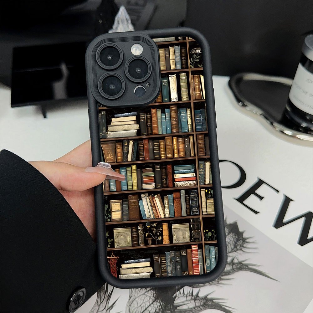 Book Shelf Creative Pattern Ph - Phone Cases Store review and price