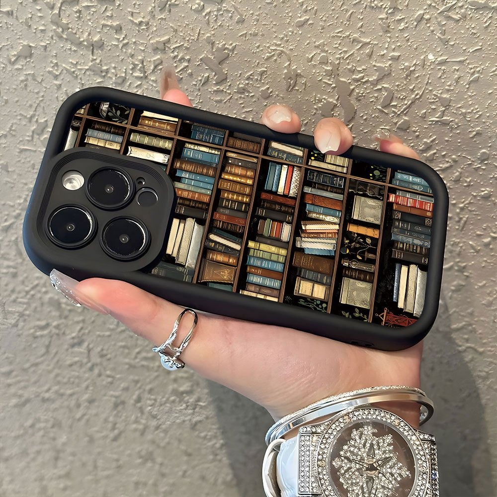Book Shelf Creative Pattern Ph - Phone Cases Store review and price