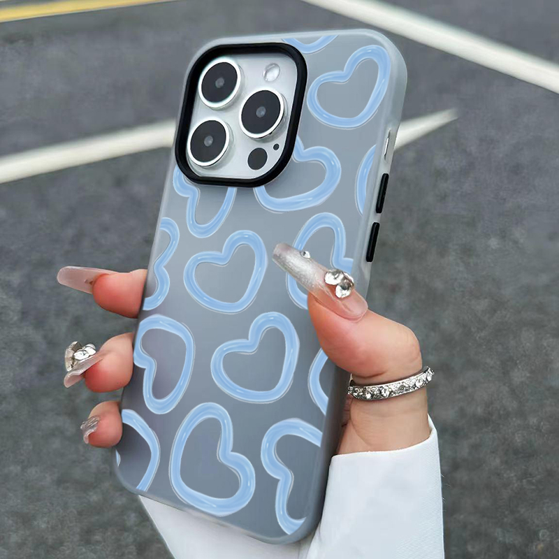 Cute Oil Painting Love Heart P - Phone Cases Art review and price