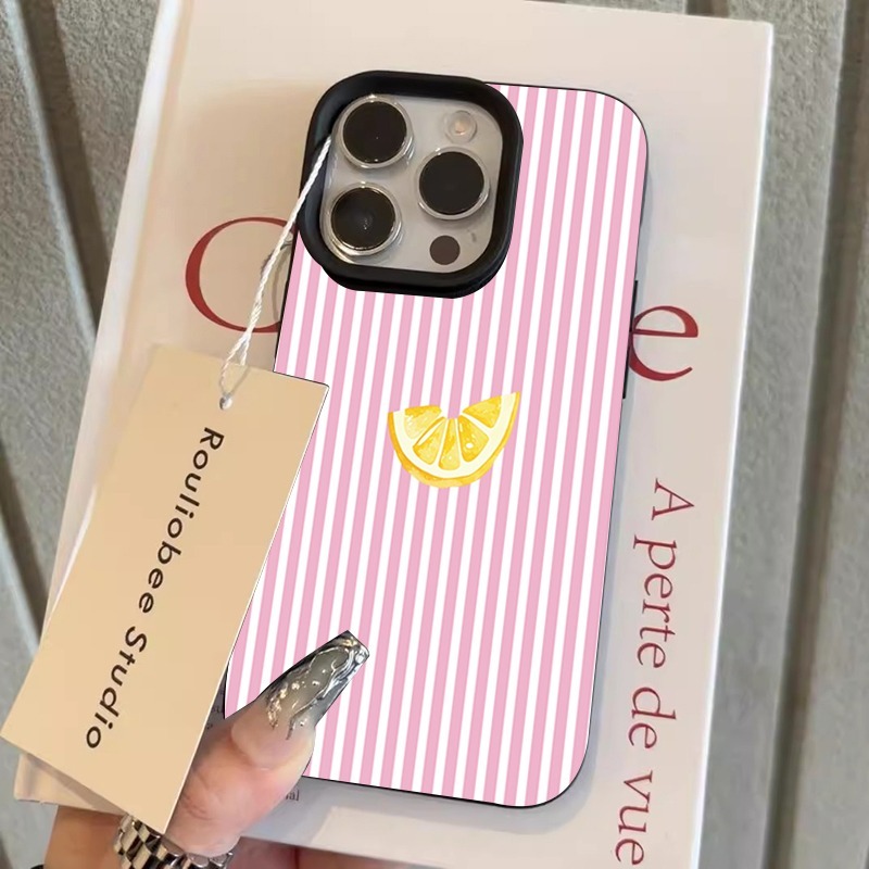 Orange Pink and White Stripes  - Phone Cases Orange review and price
