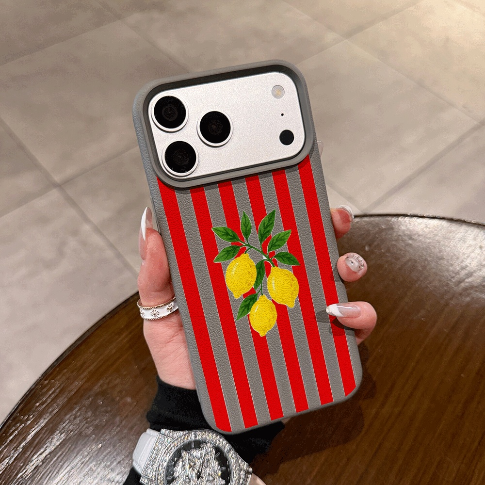 Orange Striped Lemon Phone Cas - Phone Cases Orange review and price