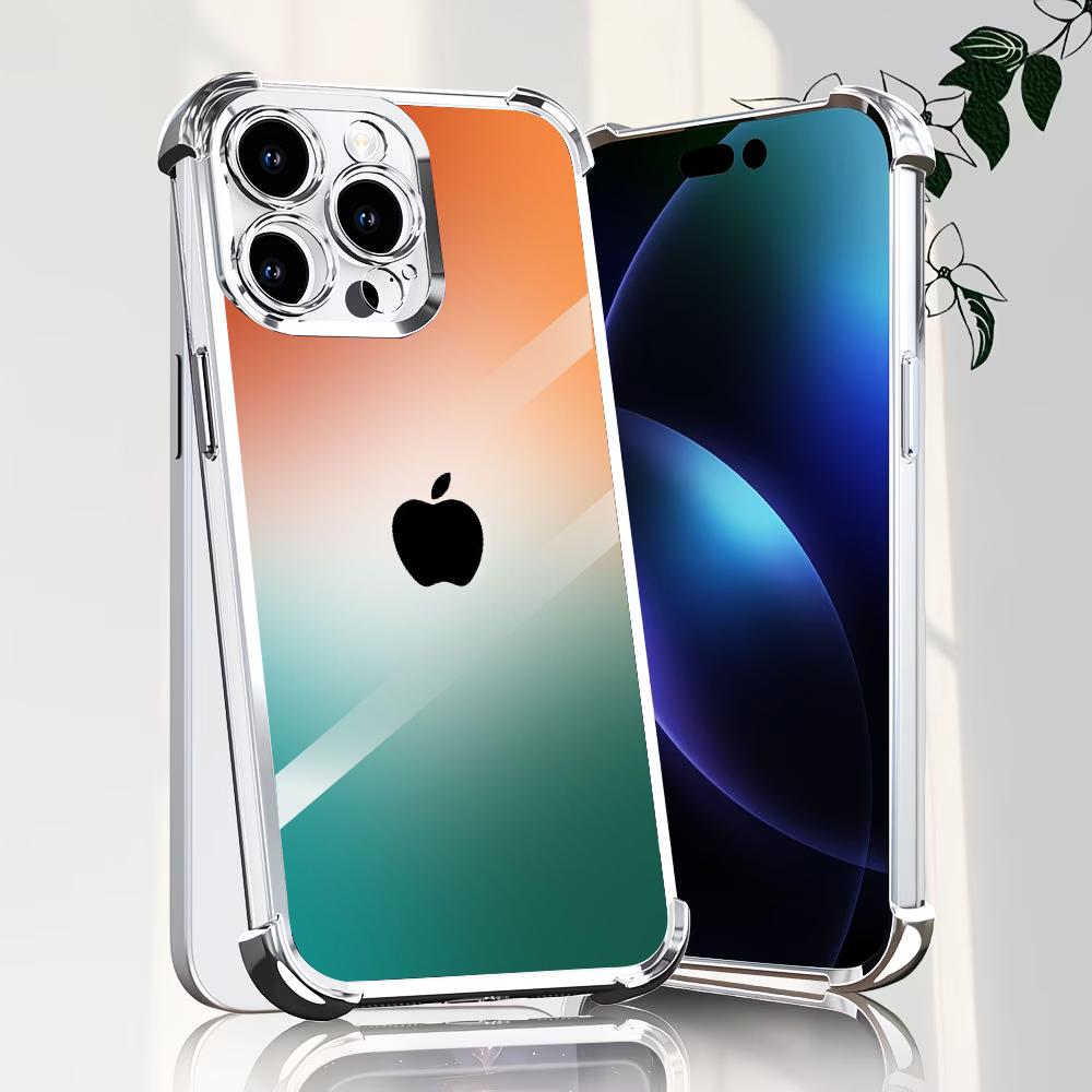 Orange green gradient Tempered - Phone Cases Orange review and price