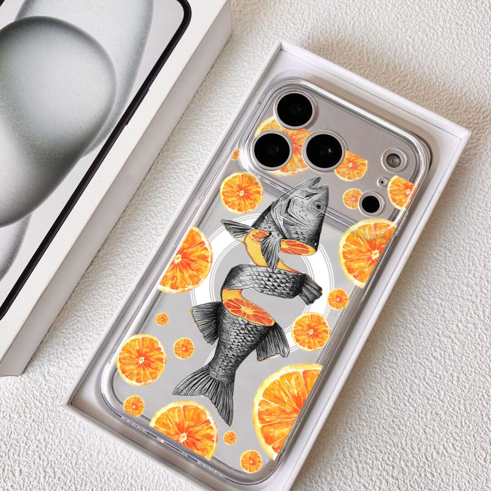 Orange Tide Fish Club Phone Ca - Phone Cases Orange review and price