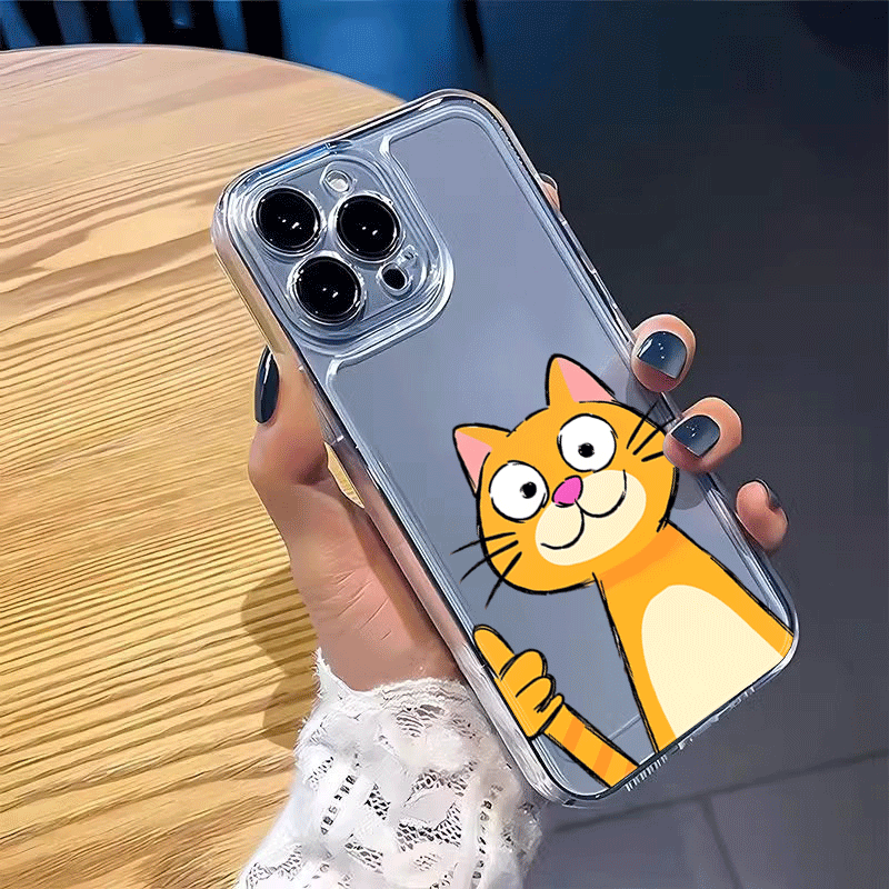 Cartoon Orange Cat Phone Case  - Phone Cases Orange review and price