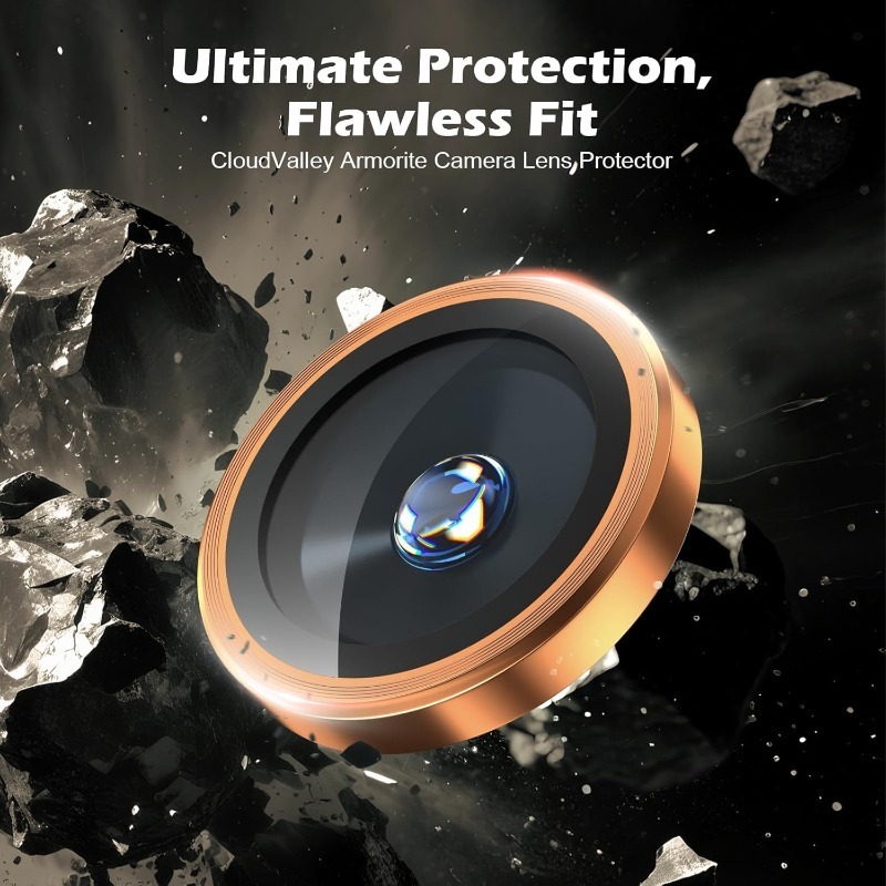 Orange Metal Glass Camera Lens - Phone Cases Orange review and price