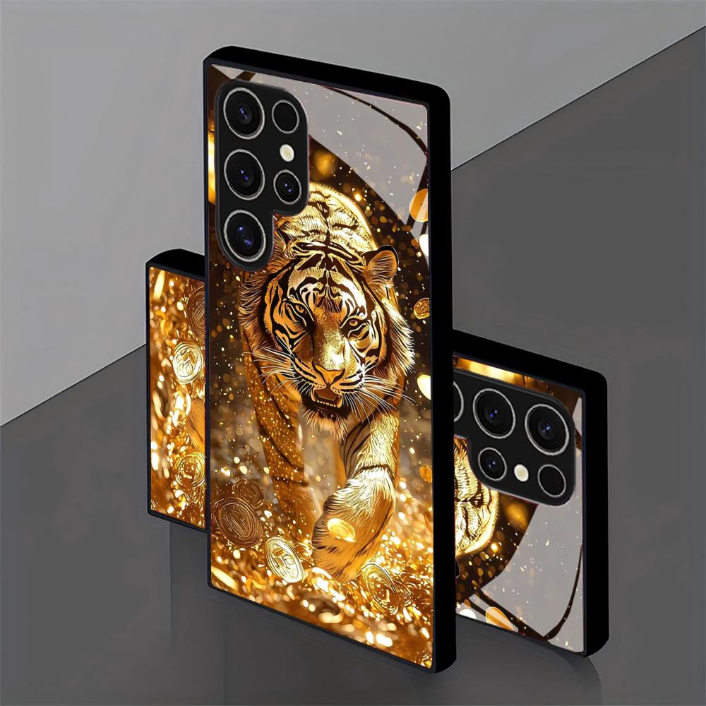 Tiger pattern glass Phone Case - Phone Cases For Samsung S21 5G review and price
