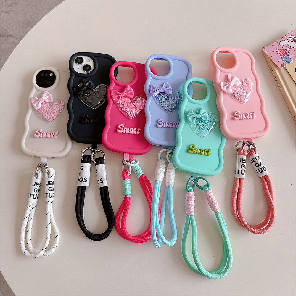 Love Heart Bow Wavy Soft Phone - Phone Cases Ugly review and price