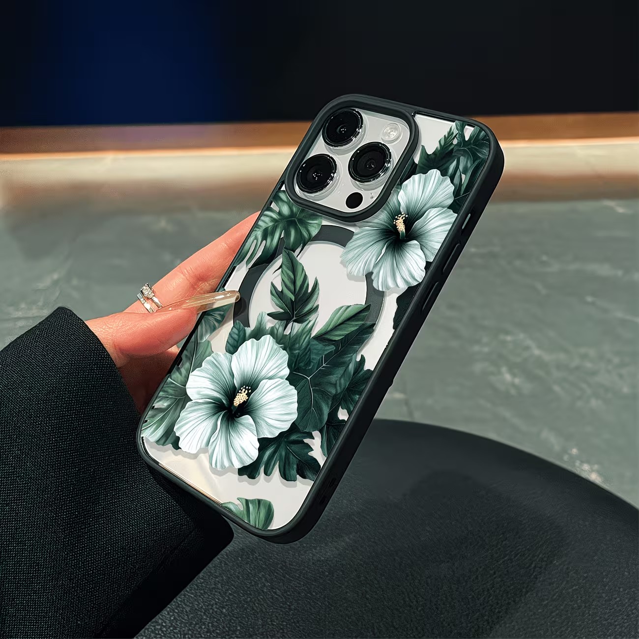 Green Floral Print Phone Case  - Phone Cases Bulk review and price