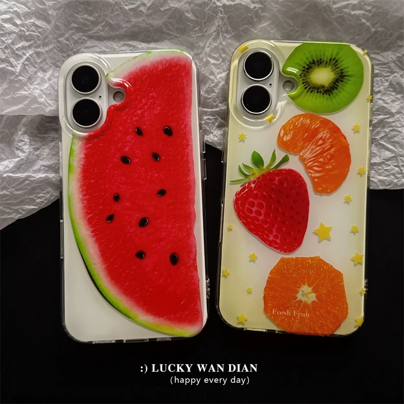 Summer Full Screen Fruits Stra - Phone Cases Orange review and price