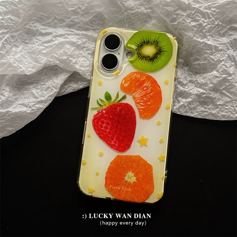 Summer Full Screen Fruits Stra - Phone Cases Orange review and price