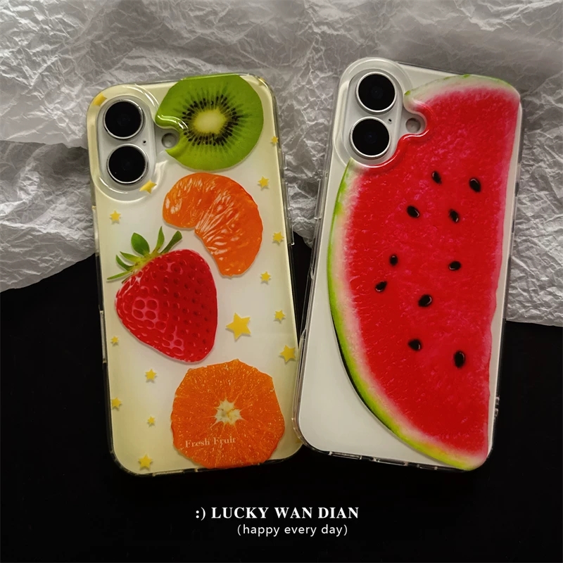 Summer Full Screen Fruits Stra - Phone Cases Orange review and price
