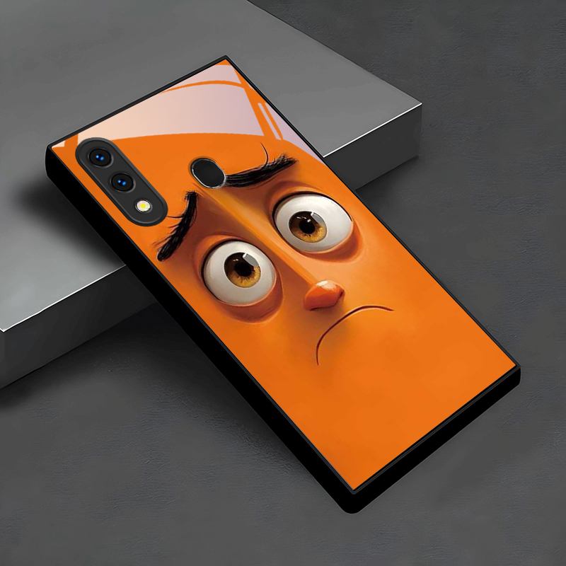 Pouty Orange Buddy Black Glass - Phone Cases Orange review and price