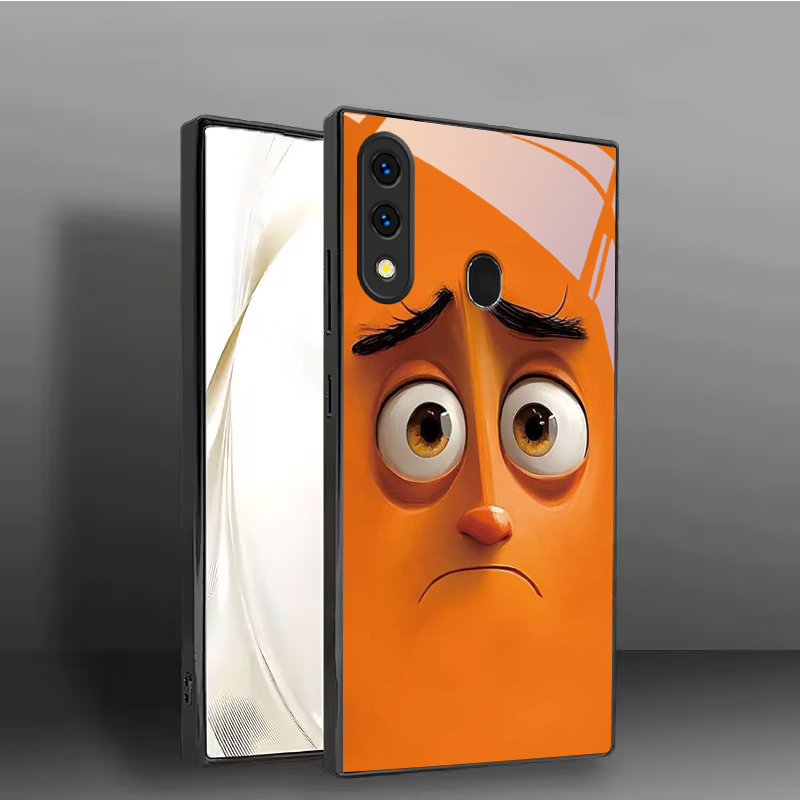 Pouty Orange Buddy Black Glass - Phone Cases Orange review and price
